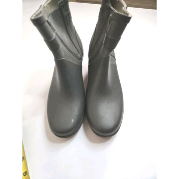 Tretorn Plask Mid Rain Boots Women's EU 37 US6.5 Waterproof Ankle Wedge Pull On - Picture 5 of 11